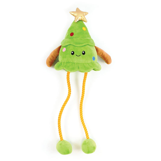 Ropee Long Legs Kendall the Christmas Tree Dog Toy