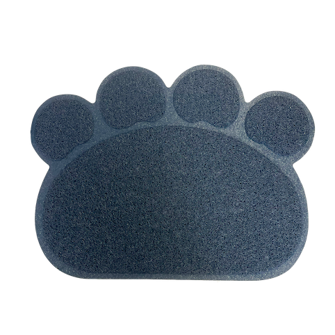 Paw Shaped Feeding Mat - Dark Blue