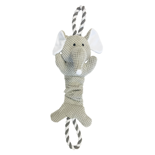 Happy Pet Ropee Top n Tail Elephant Toy