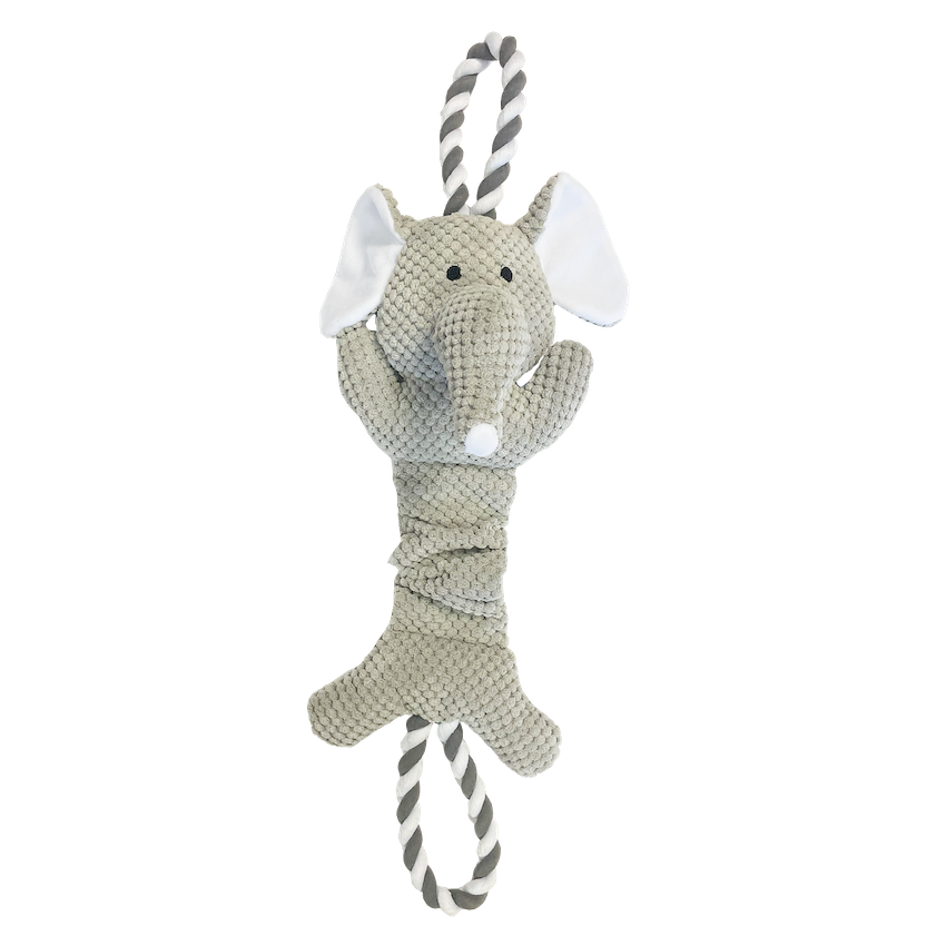 Happy Pet Ropee Top n Tail Elephant Toy