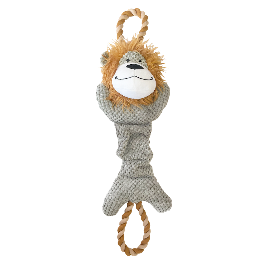 Happy Pet Ropee Top n Tail Lion Toy