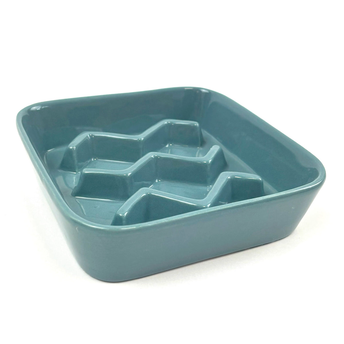 Slow Feeder Chevron Pet Bowl