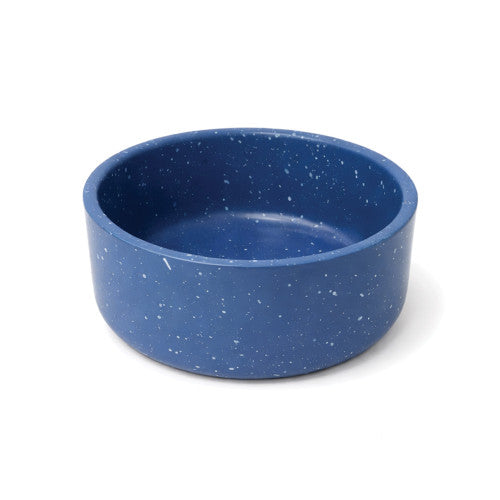 Double Walled Stainless Steel Speckle Dog Bowl 18cm