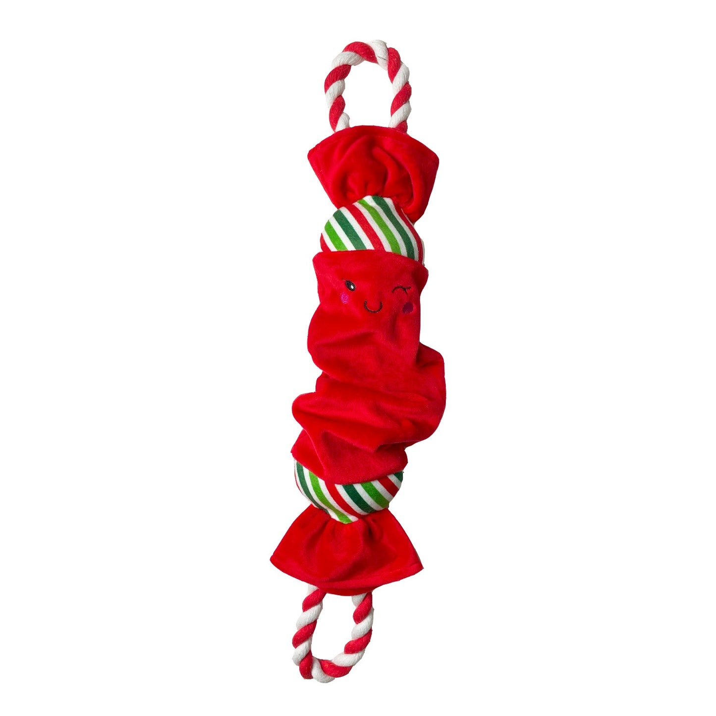 Happy Pet Top n Tail Ropee Christmas Cracker - Red