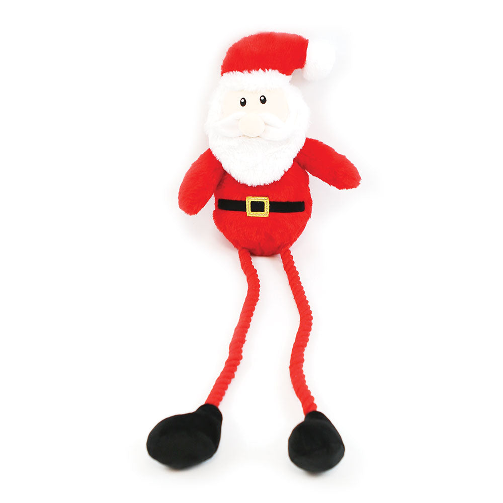 Ropee Long Legs Santa Dog Toy