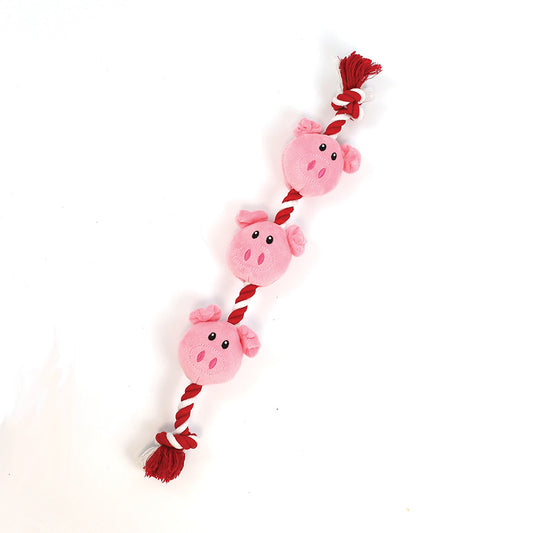 String of Piglets Rope Dog Toy