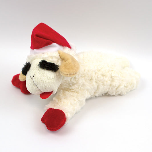 Santa Lambchop Dog Toy - Sml