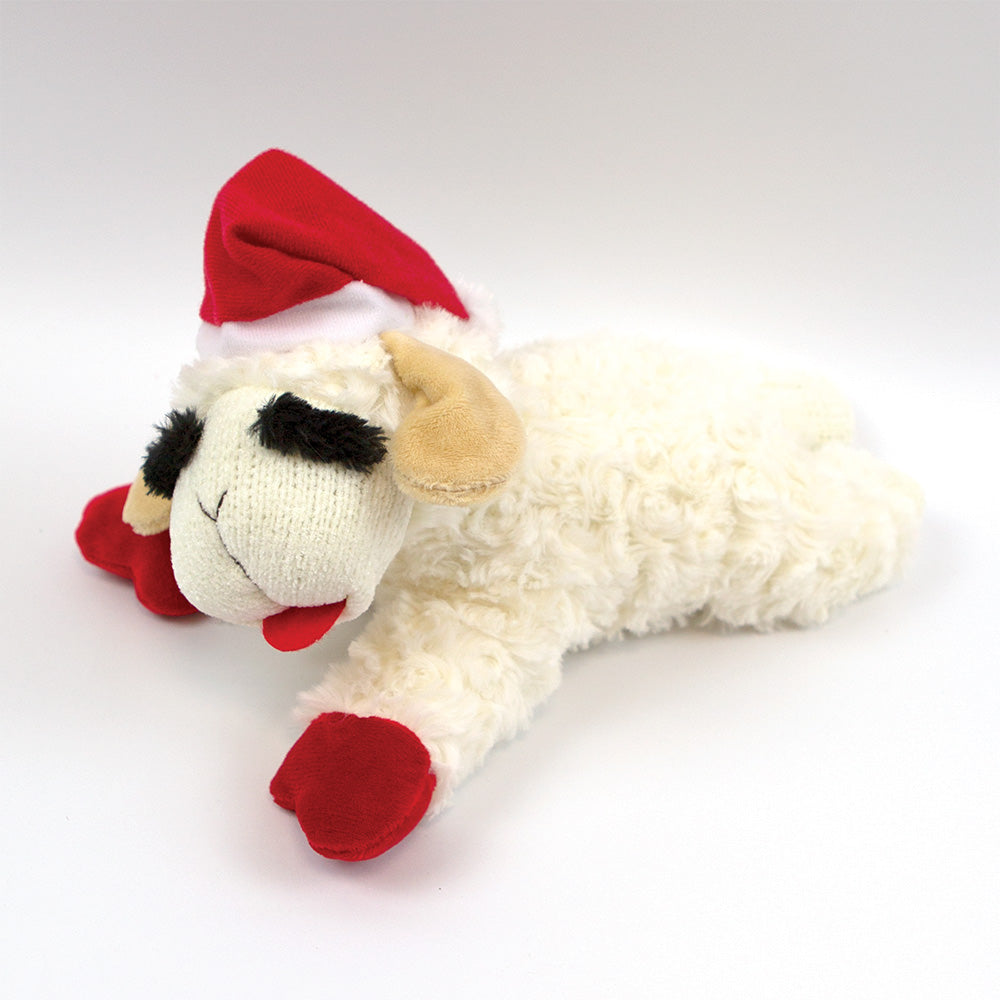Santa Lambchop Dog Toy - Med