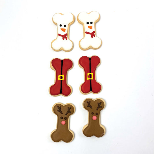 Christmas Bones Festive Dog Biscuits 6pc x6