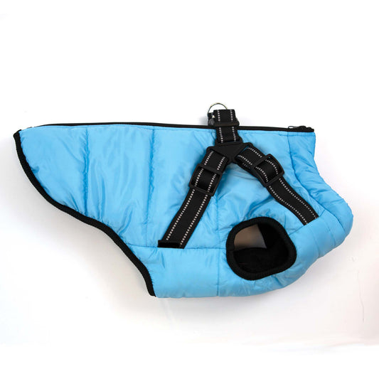 Harness Dog Jacket - Light Blue
