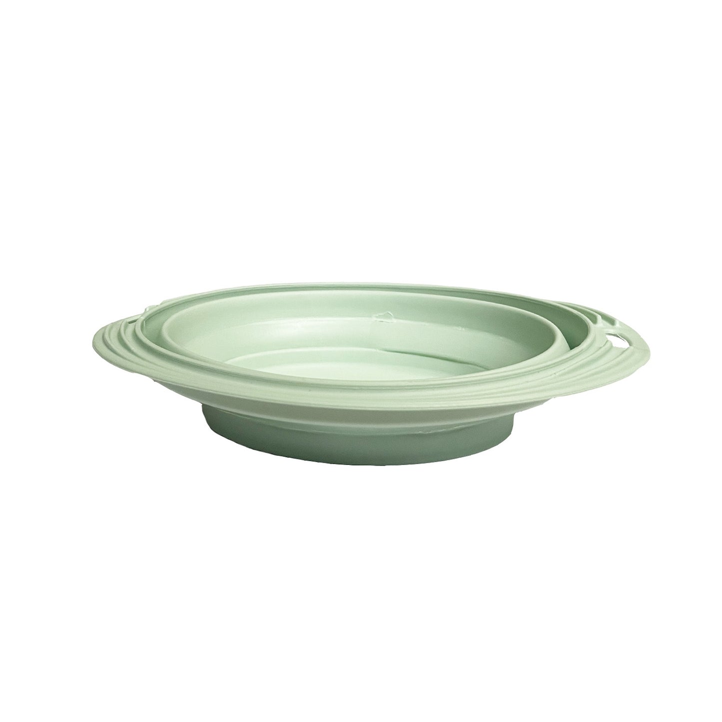 Collapsable Oval Travel Pet Bowl Sage