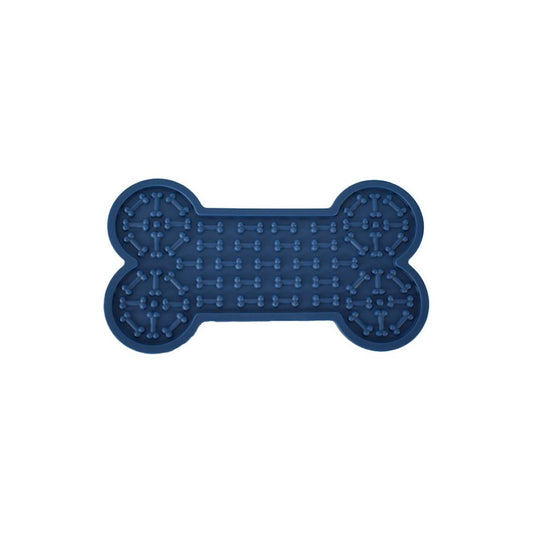Silicone Pet Lick Mat - Blue Bone
