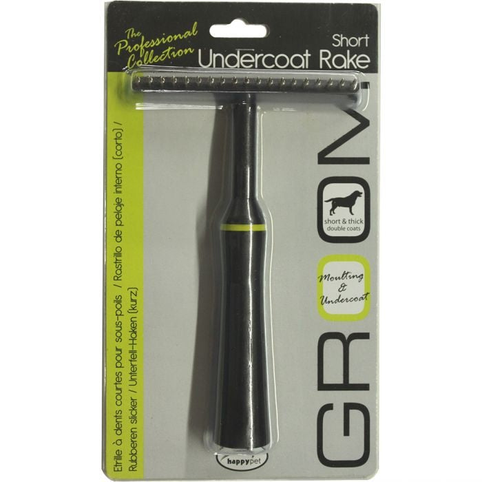 Happy Pet Groom Dog Undercoat Rake - Short Hair