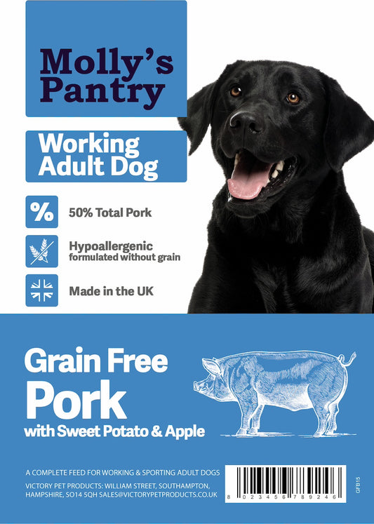 Molly's Pantry 50% Pork Adult Working Dog 15kg
