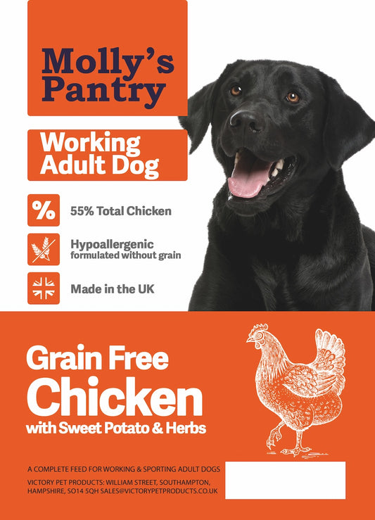 Molly's Pantry 55% Chicken Working Dog 15kg