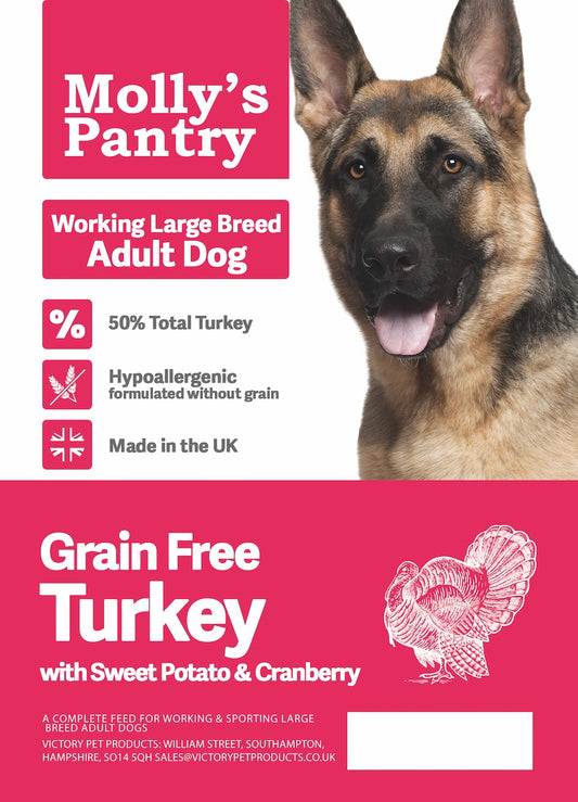 Molly's Pantry 50% Turkey Working Dog Large Breed 15kg