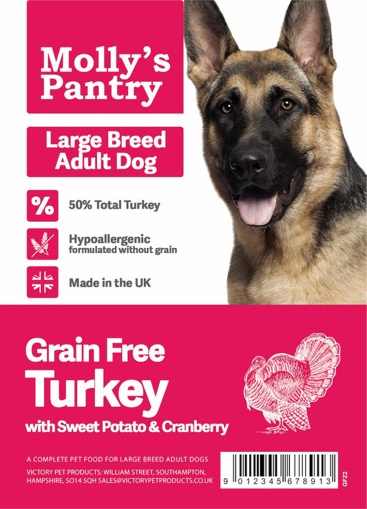 Molly's Pantry 50% Turkey Large Breed Adult Dog 2kg