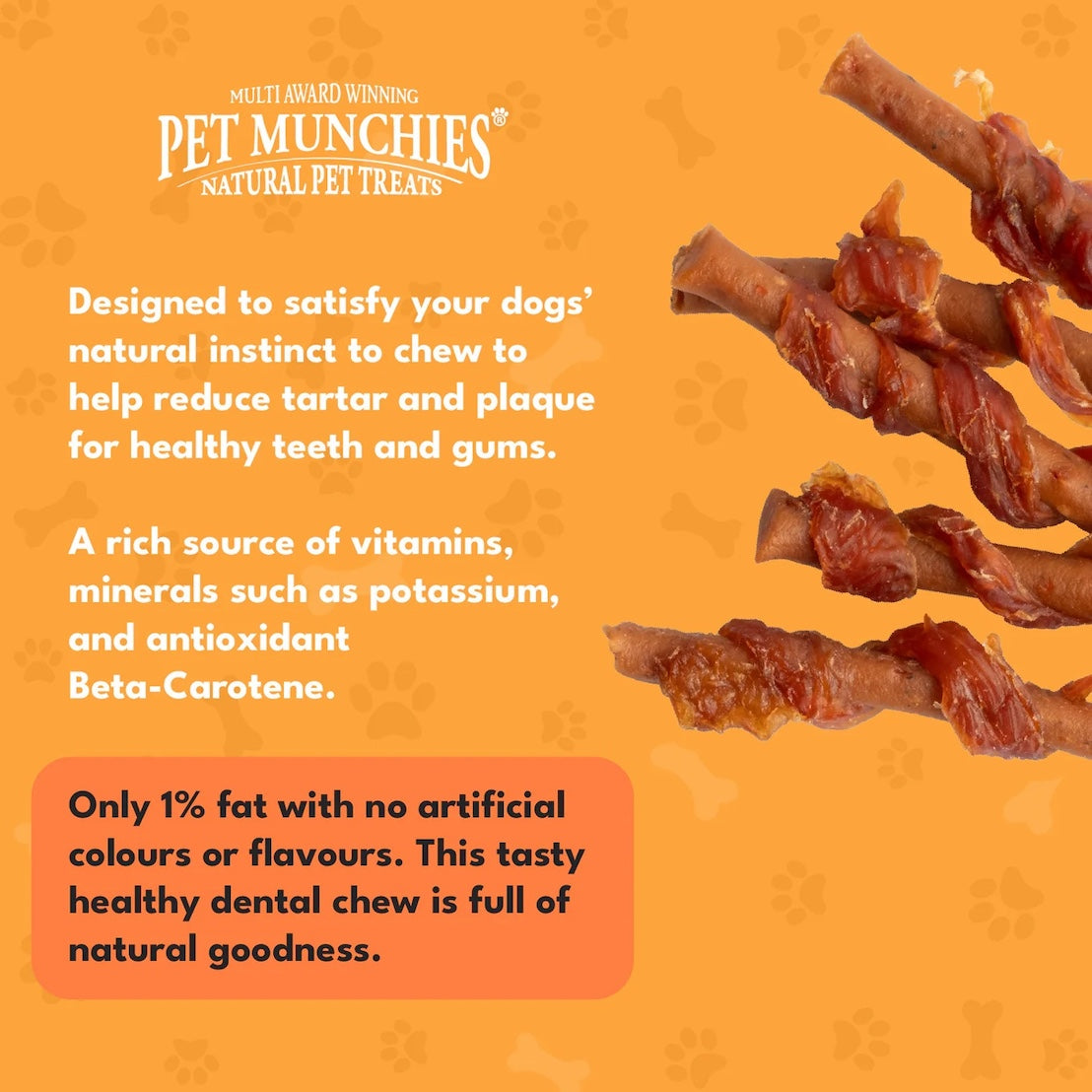 Pet Munchies Chicken & Carrot Sticks 80g